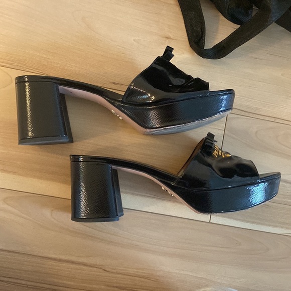 PRADA platform high heel slides - Picture 3 of 3